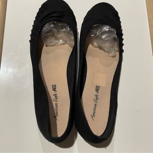 American Eagle Dressy Black Flats Size 9 NWOT